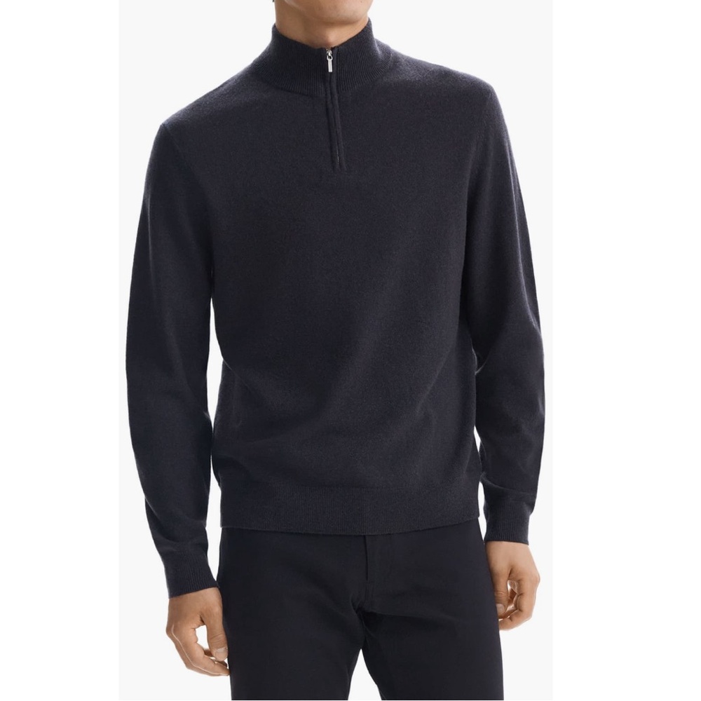 Theory Hille’s 1/4 zip mock neck
Cashmere’s Men's Sweater Sz XL NWT
